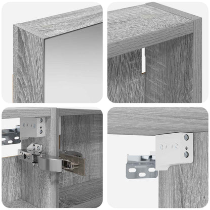 Badkamerkastenset 3 pcs 100 x 10,5 x 60,5 cm Bewerkt hout