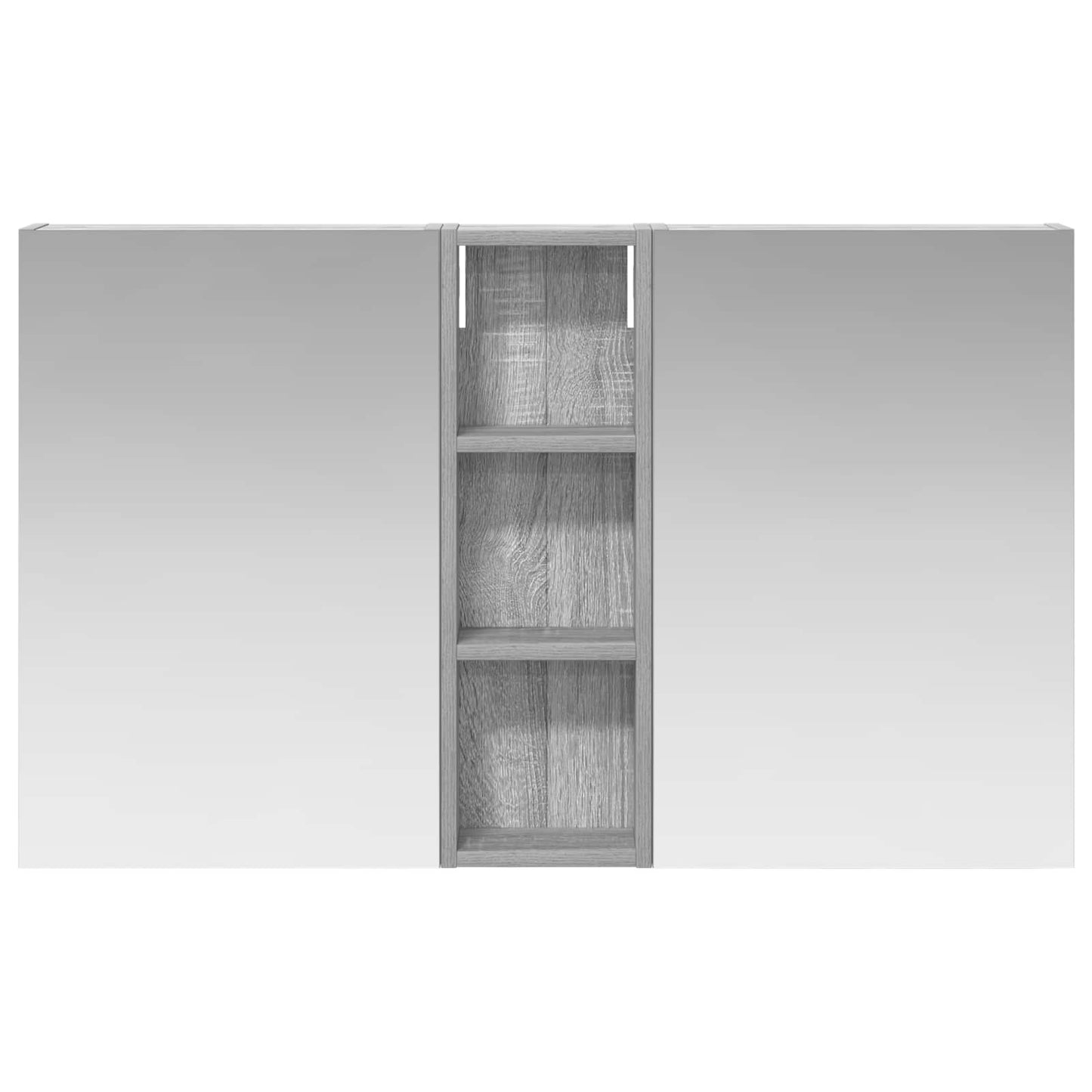 Badkamerkastenset 3 pcs 100 x 10,5 x 60,5 cm Bewerkt hout