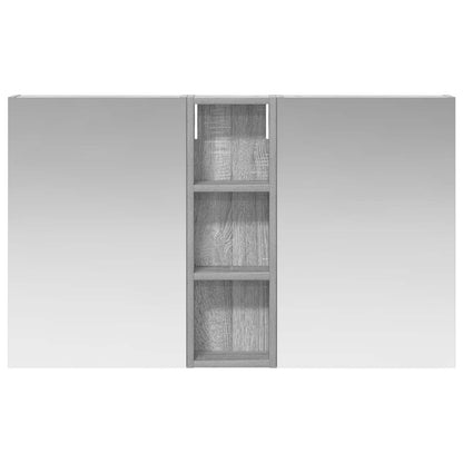 Badkamerkastenset 3 pcs 100 x 10,5 x 60,5 cm Bewerkt hout