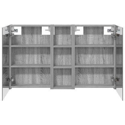 Badkamerkastenset 3 pcs 100 x 10,5 x 60,5 cm Bewerkt hout