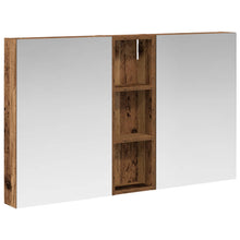 Badkamerkastenset 3 pcs 100 x 10,5 x 60,5 cm Bewerkt hout