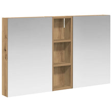 Badkamerkastenset 3 pcs 100 x 10,5 x 60,5 cm Bewerkt hout