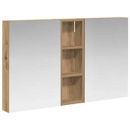 Badkamerkastenset 3 pcs 100 x 10,5 x 60,5 cm Bewerkt hout