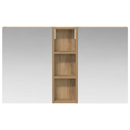 Badkamerkastenset 3 pcs 100 x 10,5 x 60,5 cm Bewerkt hout