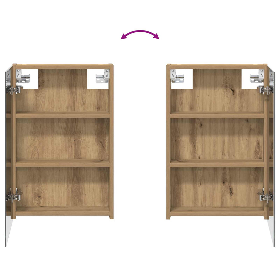 Badkamerkastenset 3 pcs 100 x 10,5 x 60,5 cm Bewerkt hout