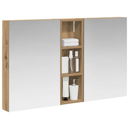 Badkamerkastenset 3 pcs 100 x 10,5 x 60,5 cm Bewerkt hout