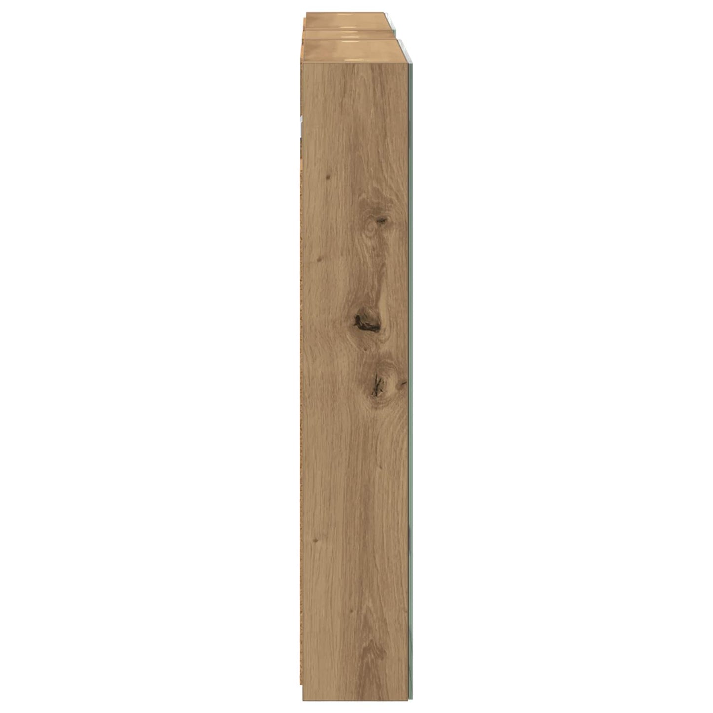 Badkamerkastenset 3 pcs 100 x 10,5 x 60,5 cm Bewerkt hout