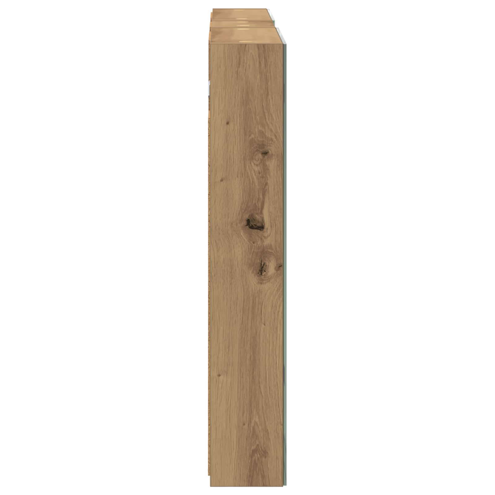 Badkamerkastenset 3 pcs 100 x 10,5 x 60,5 cm Bewerkt hout
