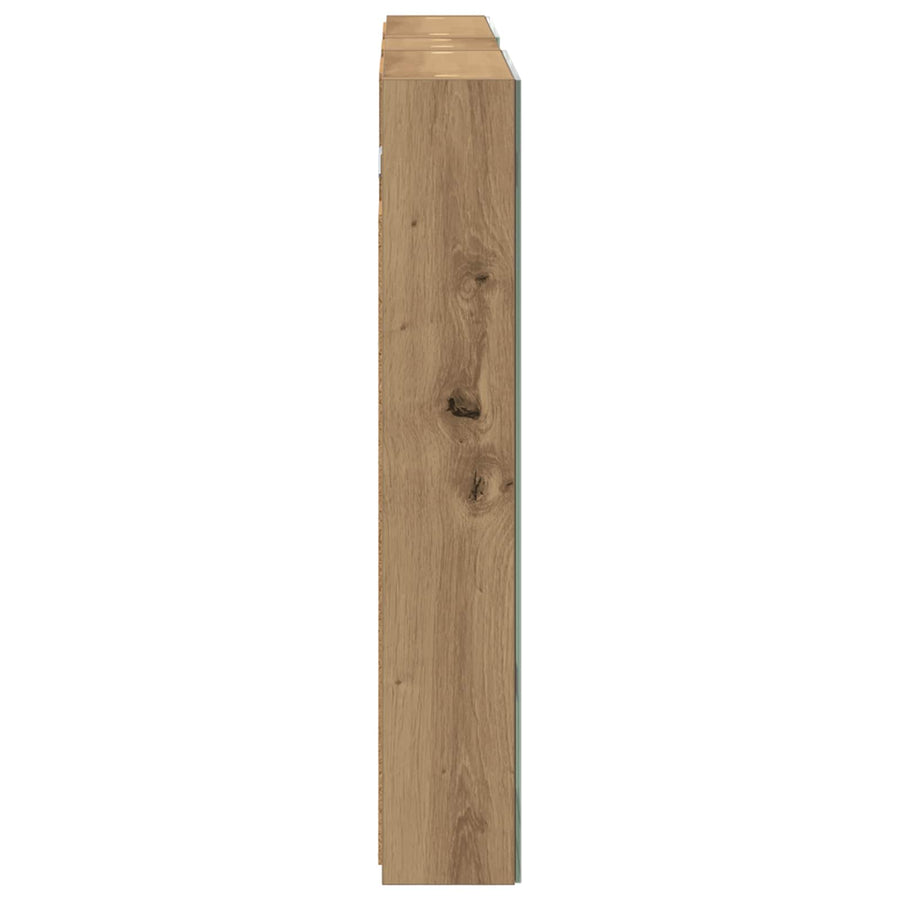 Badkamerkastenset 3 pcs 100 x 10,5 x 60,5 cm Bewerkt hout
