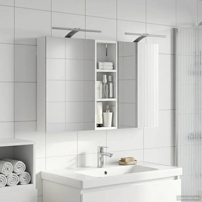 Badkamerkastenset 3 pcs 100 x 10,5 x 60,5 cm Bewerkt hout