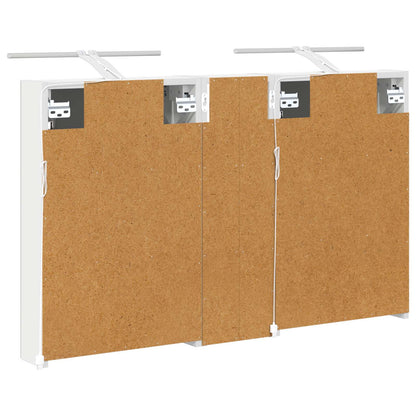 Badkamerkastenset 3 pcs 100 x 10,5 x 60,5 cm Bewerkt hout