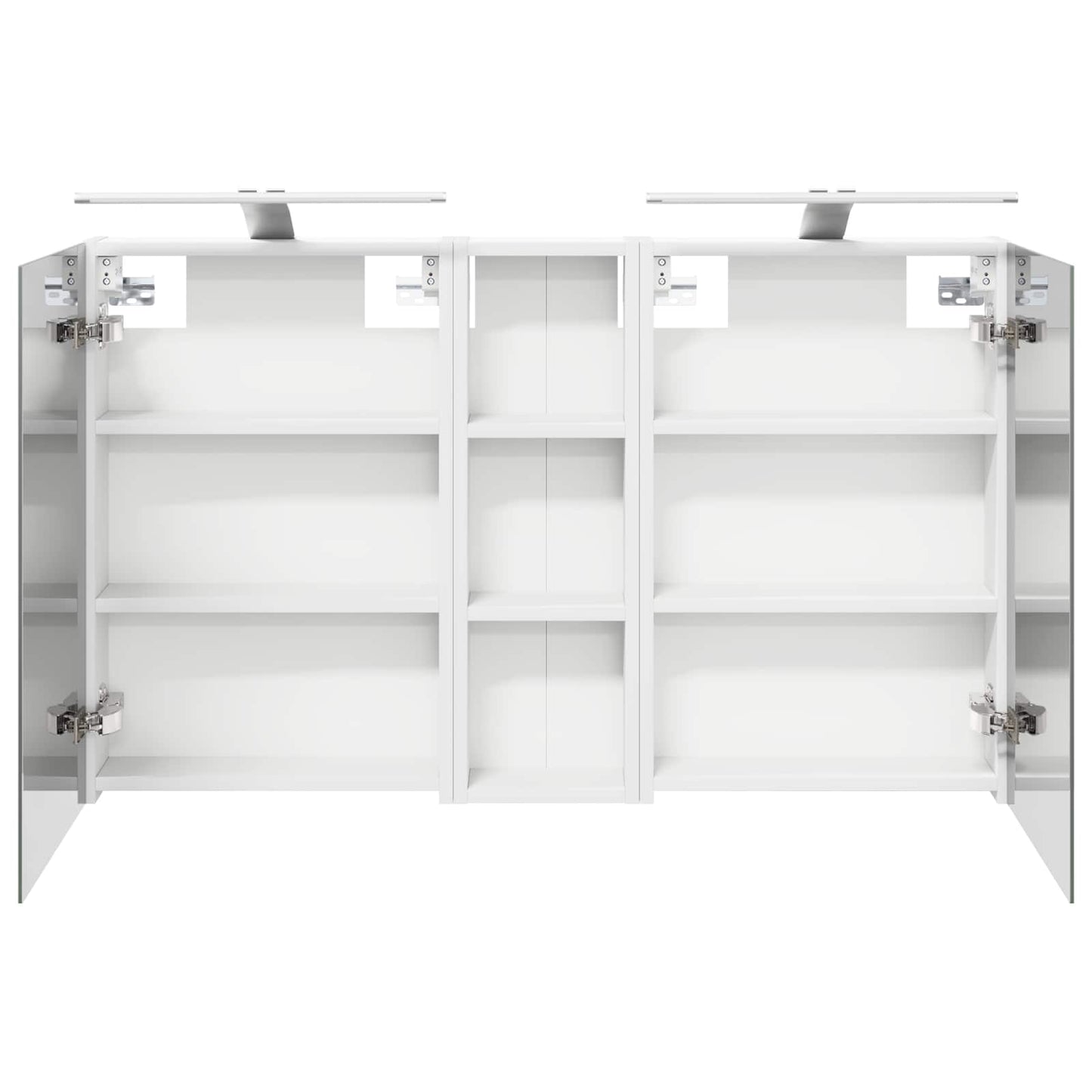 Badkamerkastenset 3 pcs 100 x 10,5 x 60,5 cm Bewerkt hout