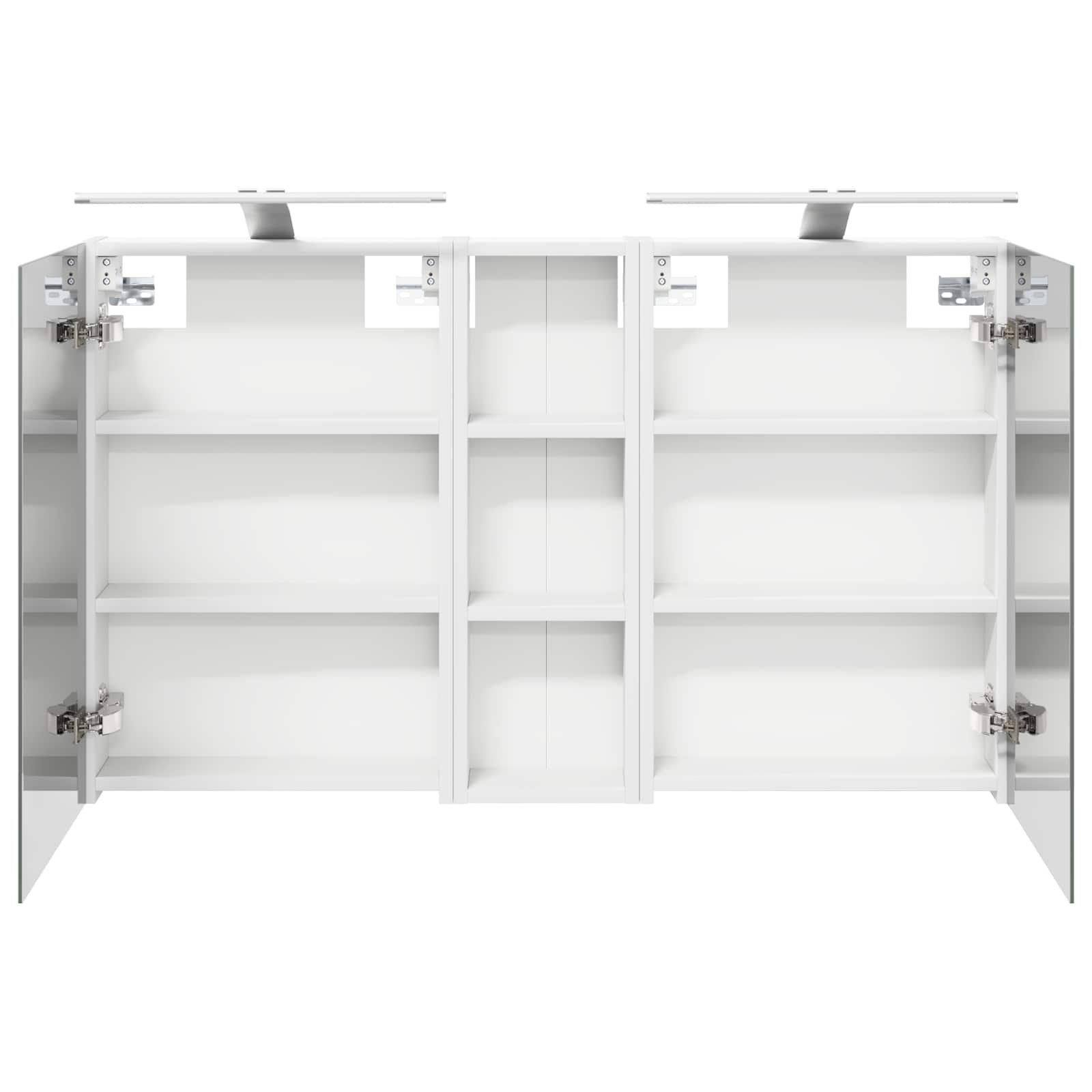Badkamerkastenset 3 pcs 100 x 10,5 x 60,5 cm Bewerkt hout