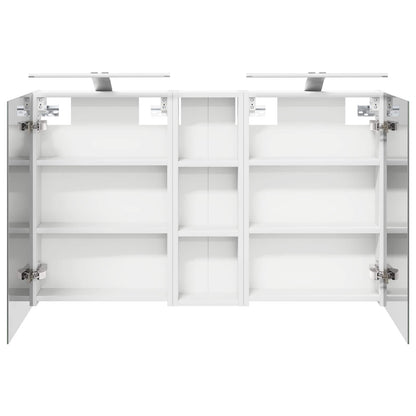 Badkamerkastenset 3 pcs 100 x 10,5 x 60,5 cm Bewerkt hout