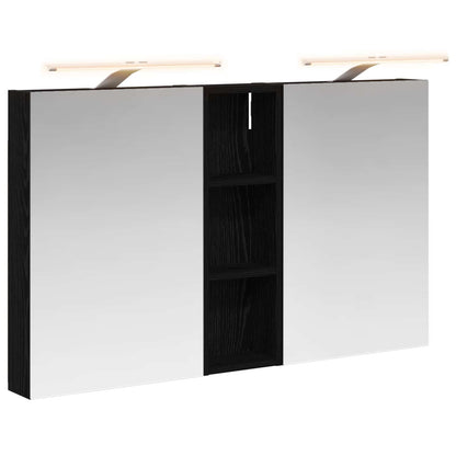 Badkamerkastenset 3 pcs 100 x 10,5 x 60,5 cm Bewerkt hout