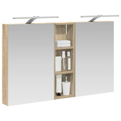Badkamerkastenset 3 pcs 100 x 10,5 x 60,5 cm Bewerkt hout