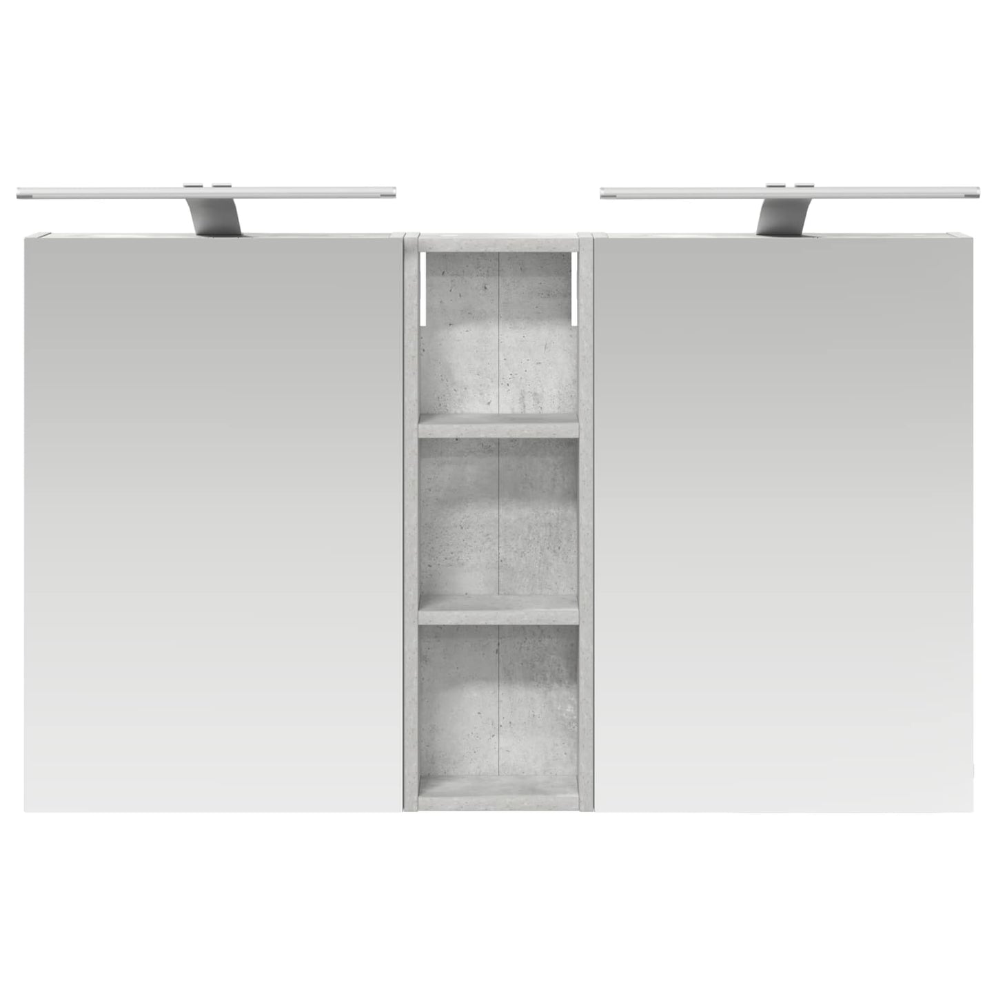 Badkamerkastenset 3 pcs 100 x 10,5 x 60,5 cm Bewerkt hout