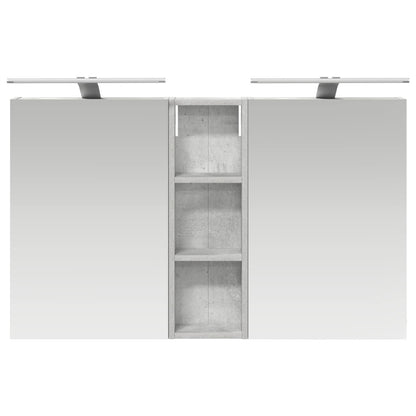 Badkamerkastenset 3 pcs 100 x 10,5 x 60,5 cm Bewerkt hout