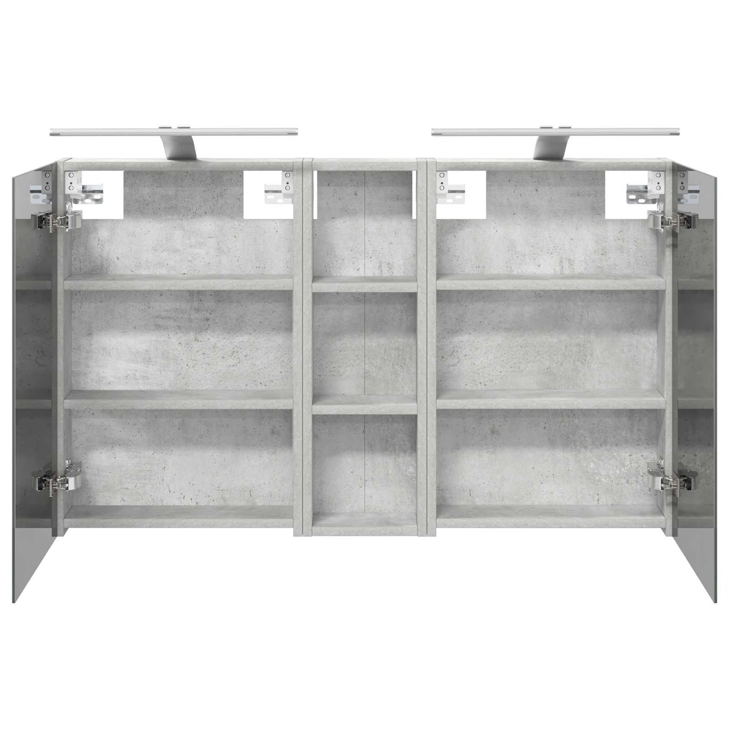 Badkamerkastenset 3 pcs 100 x 10,5 x 60,5 cm Bewerkt hout