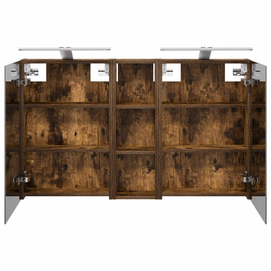 Badkamerkastenset 3 st 100 x 10,5 x 60,5 cm Bewerkt hout