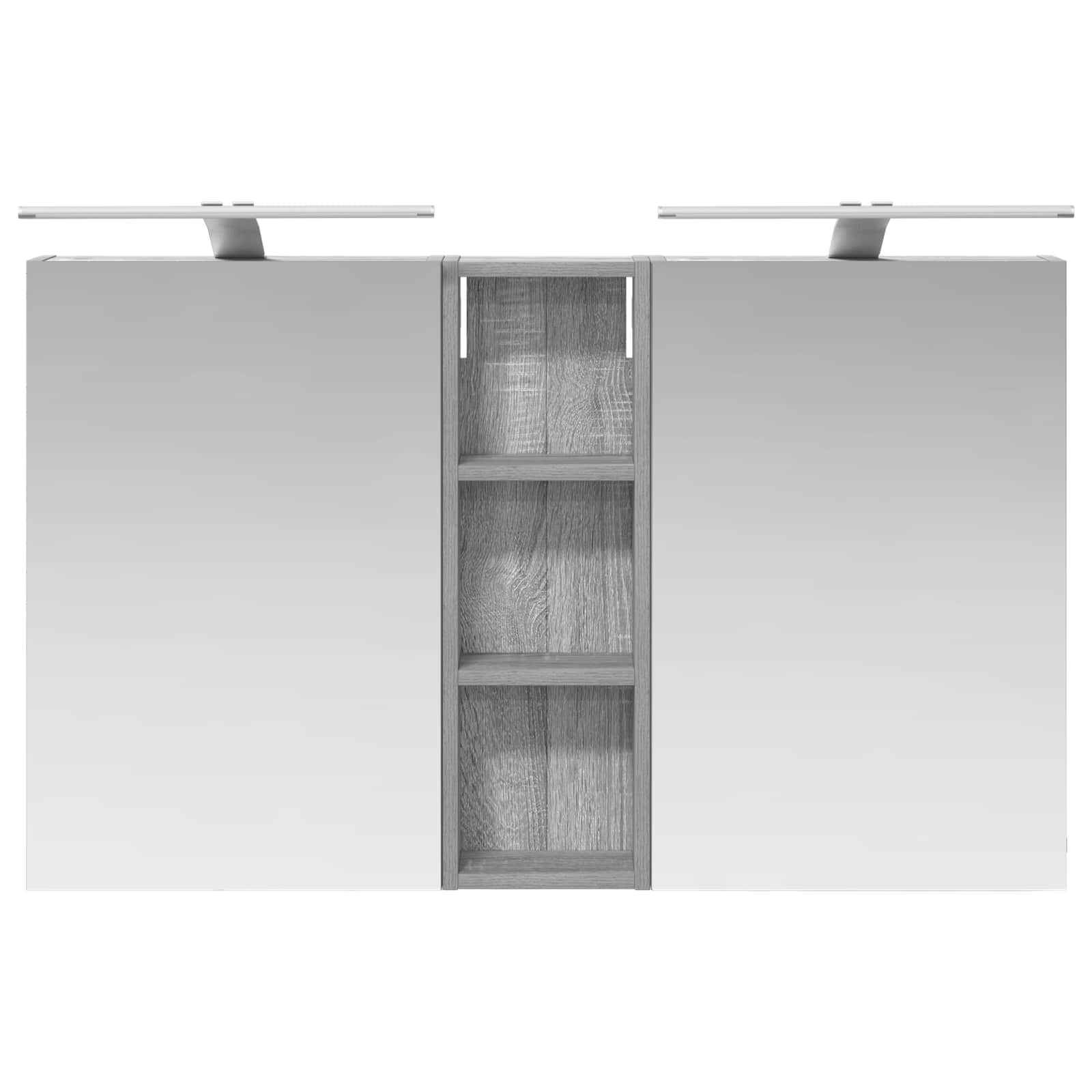 Badkamerkastenset 3 pcs 100 x 10,5 x 60,5 cm Bewerkt hout