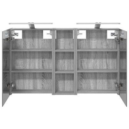Badkamerkastenset 3 pcs 100 x 10,5 x 60,5 cm Bewerkt hout