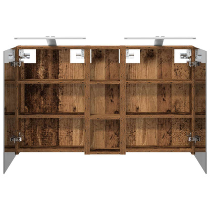 Badkamerkastenset 3 pcs 100 x 10,5 x 60,5 cm Bewerkt hout