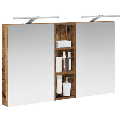 Badkamerkastenset 3 pcs 100 x 10,5 x 60,5 cm Bewerkt hout