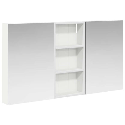 Badkamerkastenset 3 pcs 110 x 10,5 x 60,5 cm Bewerkt hout