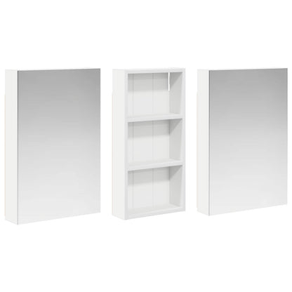 Badkamerkastenset 3 pcs 110 x 10,5 x 60,5 cm Bewerkt hout