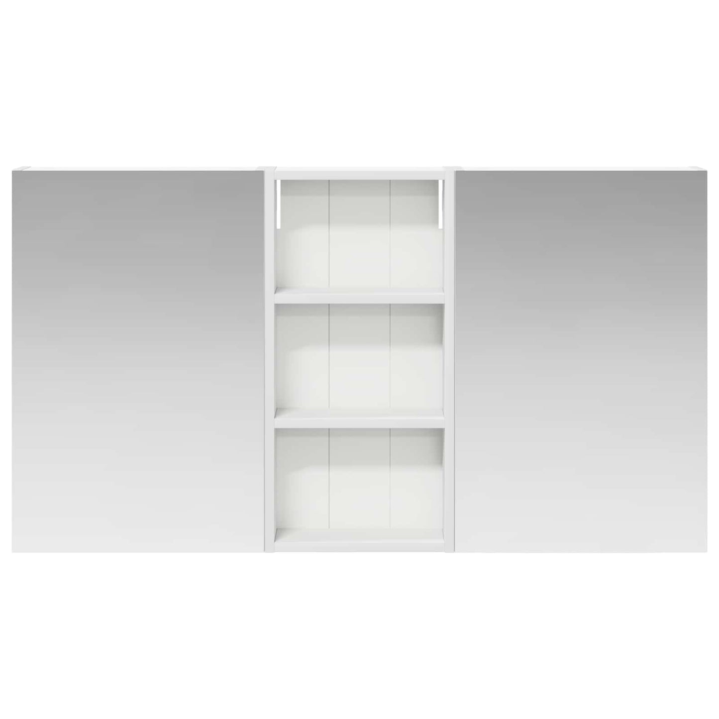 Badkamerkastenset 3 pcs 110 x 10,5 x 60,5 cm Bewerkt hout