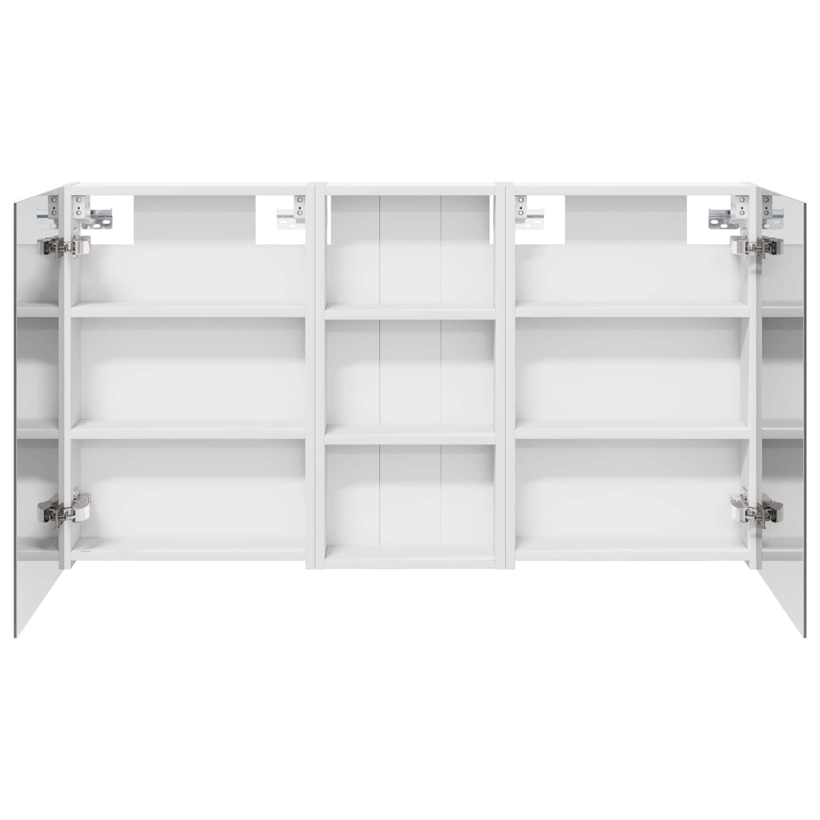 Badkamerkastenset 3 pcs 110 x 10,5 x 60,5 cm Bewerkt hout