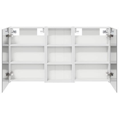 Badkamerkastenset 3 pcs 110 x 10,5 x 60,5 cm Bewerkt hout