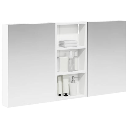 Badkamerkastenset 3 pcs 110 x 10,5 x 60,5 cm Bewerkt hout