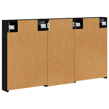 Badkamerkastenset 3 pcs 110 x 10,5 x 60,5 cm Bewerkt hout