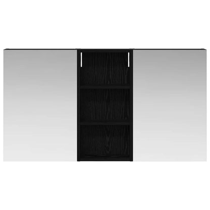 Badkamerkastenset 3 pcs 110 x 10,5 x 60,5 cm Bewerkt hout