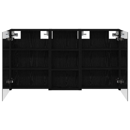Badkamerkastenset 3 pcs 110 x 10,5 x 60,5 cm Bewerkt hout