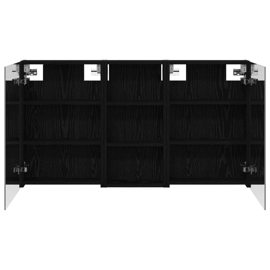 Badkamerkastenset 3 pcs 110 x 10,5 x 60,5 cm Bewerkt hout