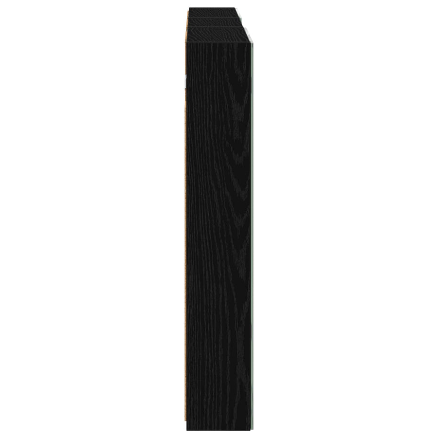 Badkamerkastenset 3 pcs 110 x 10,5 x 60,5 cm Bewerkt hout