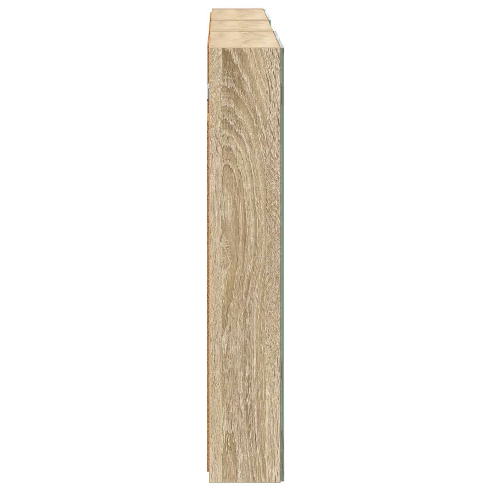 Badkamerkastenset 3 pcs 110 x 10,5 x 60,5 cm Bewerkt hout