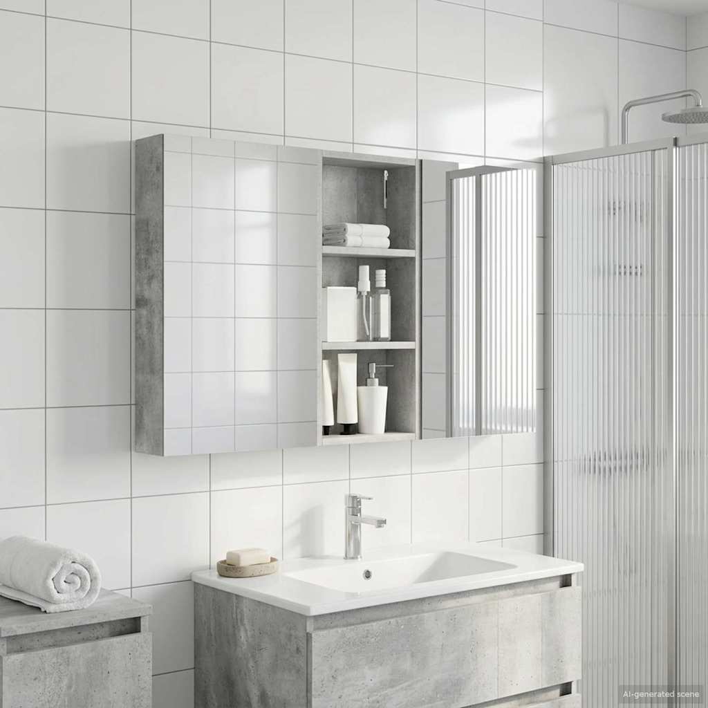 Badkamerkastenset 3 pcs 110 x 10,5 x 60,5 cm Bewerkt hout