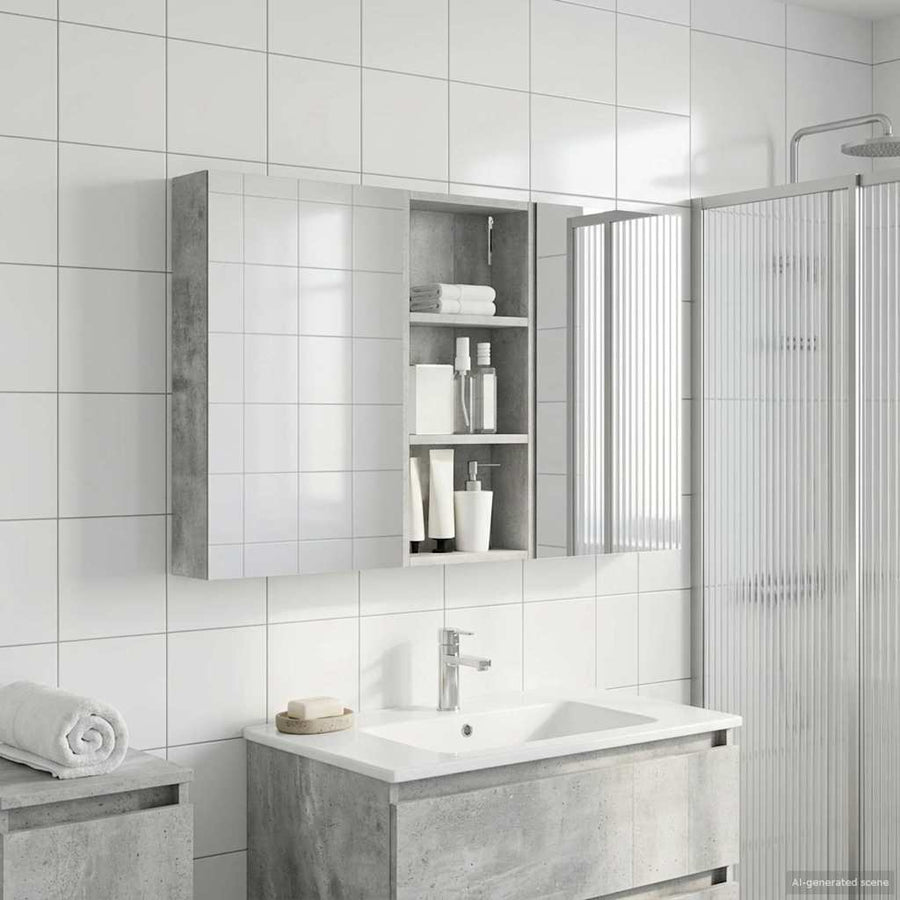 Badkamerkastenset 3 st 110 x 10,5 x 60,5 cm Bewerkt hout