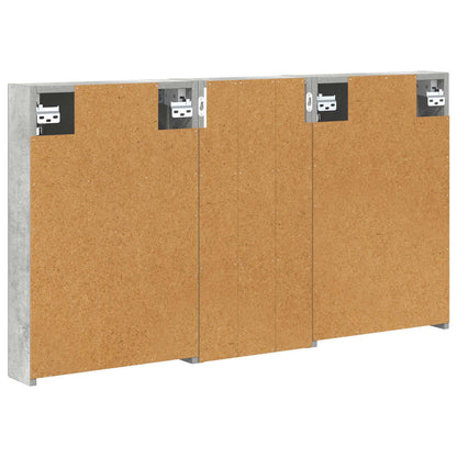 Badkamerkastenset 3 pcs 110 x 10,5 x 60,5 cm Bewerkt hout