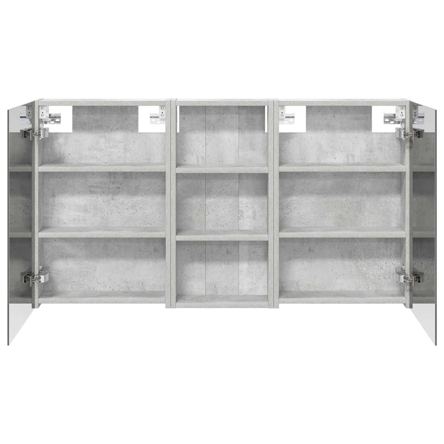 Badkamerkastenset 3 pcs 110 x 10,5 x 60,5 cm Bewerkt hout