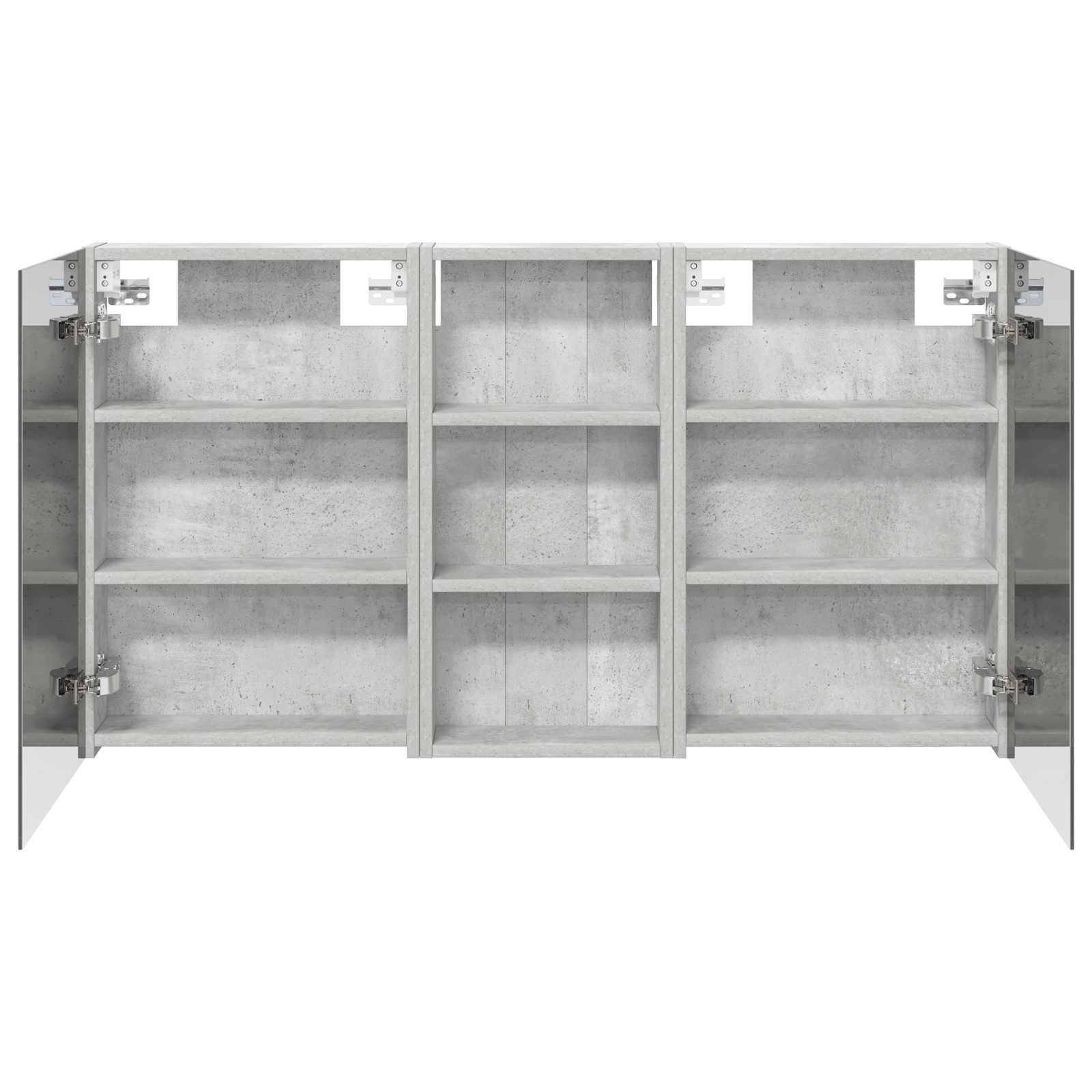 Badkamerkastenset 3 pcs 110 x 10,5 x 60,5 cm Bewerkt hout