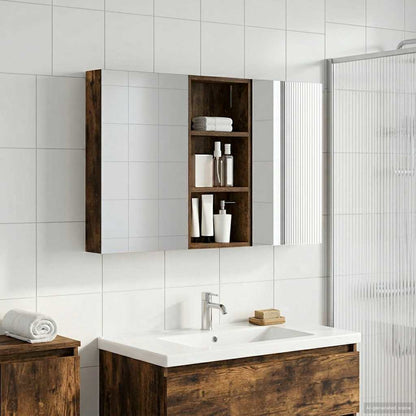Badkamerkastenset 3 pcs 110 x 10,5 x 60,5 cm Bewerkt hout
