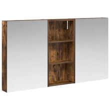 Badkamerkastenset 3 pcs 110 x 10,5 x 60,5 cm Bewerkt hout