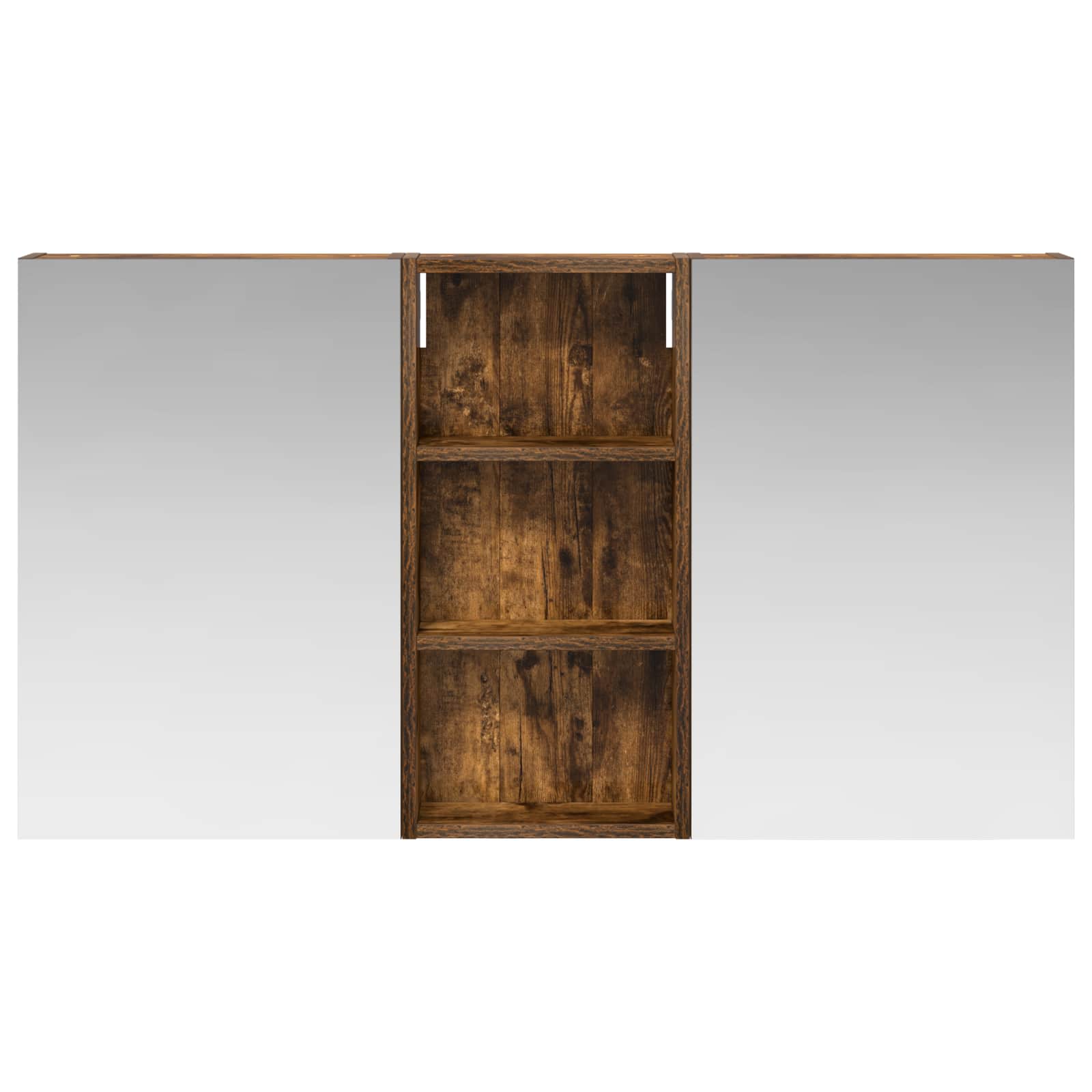 Badkamerkastenset 3 pcs 110 x 10,5 x 60,5 cm Bewerkt hout