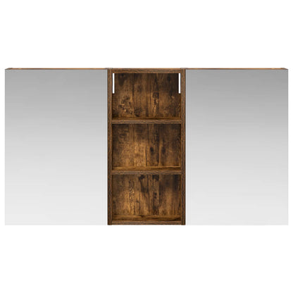 Badkamerkastenset 3 pcs 110 x 10,5 x 60,5 cm Bewerkt hout