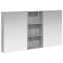 Badkamerkastenset 3 pcs 110 x 10,5 x 60,5 cm Bewerkt hout